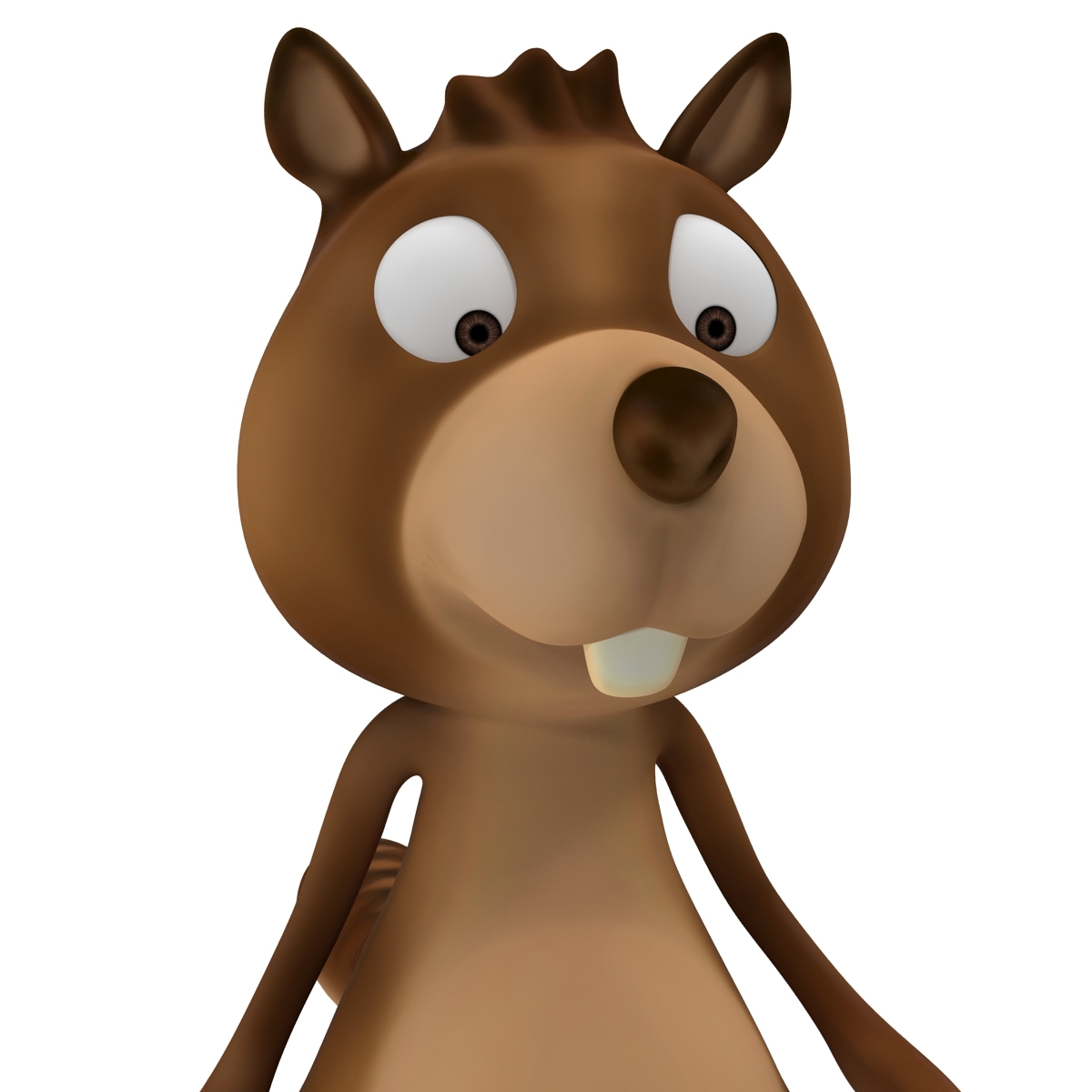 3ds max cartoon beaver rigged