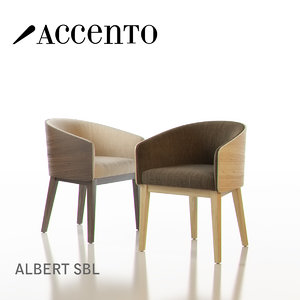 accento albert sbl chairs 3d 3ds
