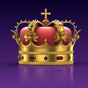 golden crown 3d model
