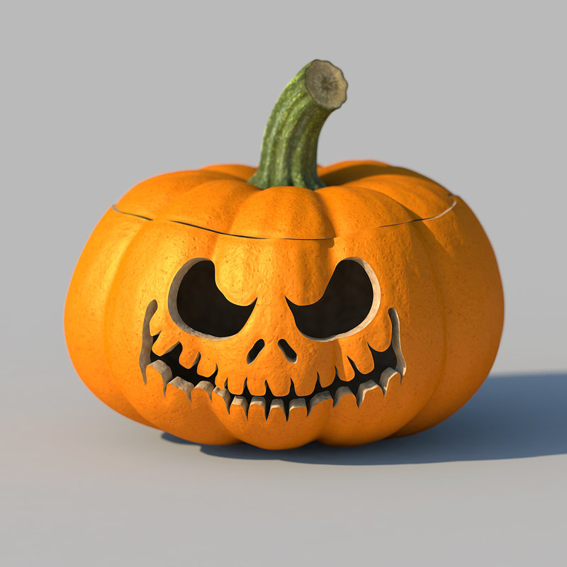 3d Model Of Jack O Lantern Pumpkin 7157