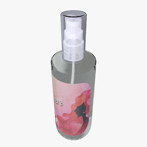 3d model perfume glass bottle