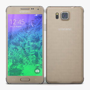 3d model samsung galaxy alpha frosted