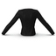 womens office jacket black 3d model