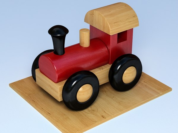 3d toy train model