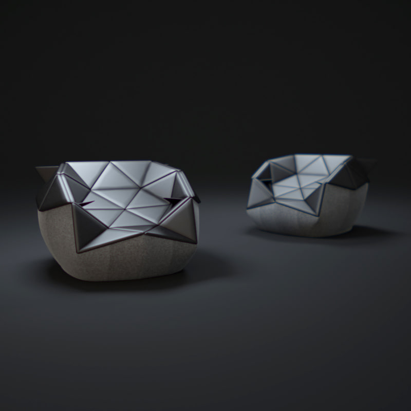 3d Marie Bean Bag Chair Model