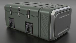 3d model military crate