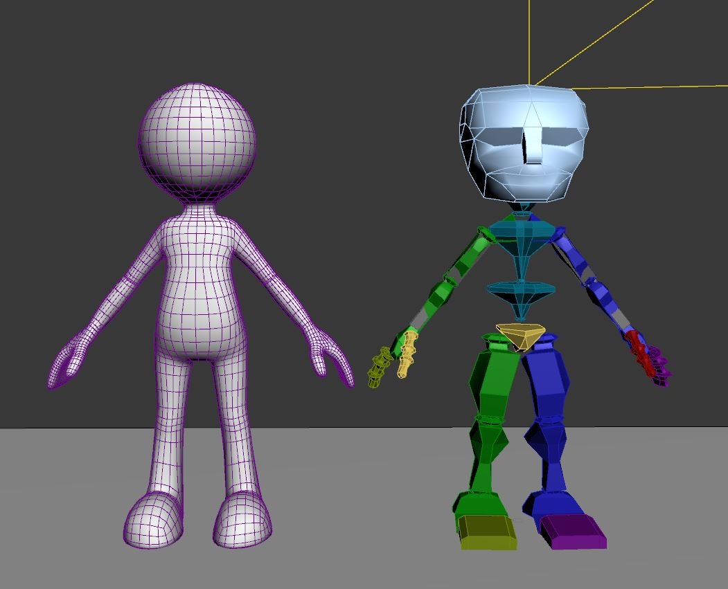 Character Rigged Version Biped 3d Model