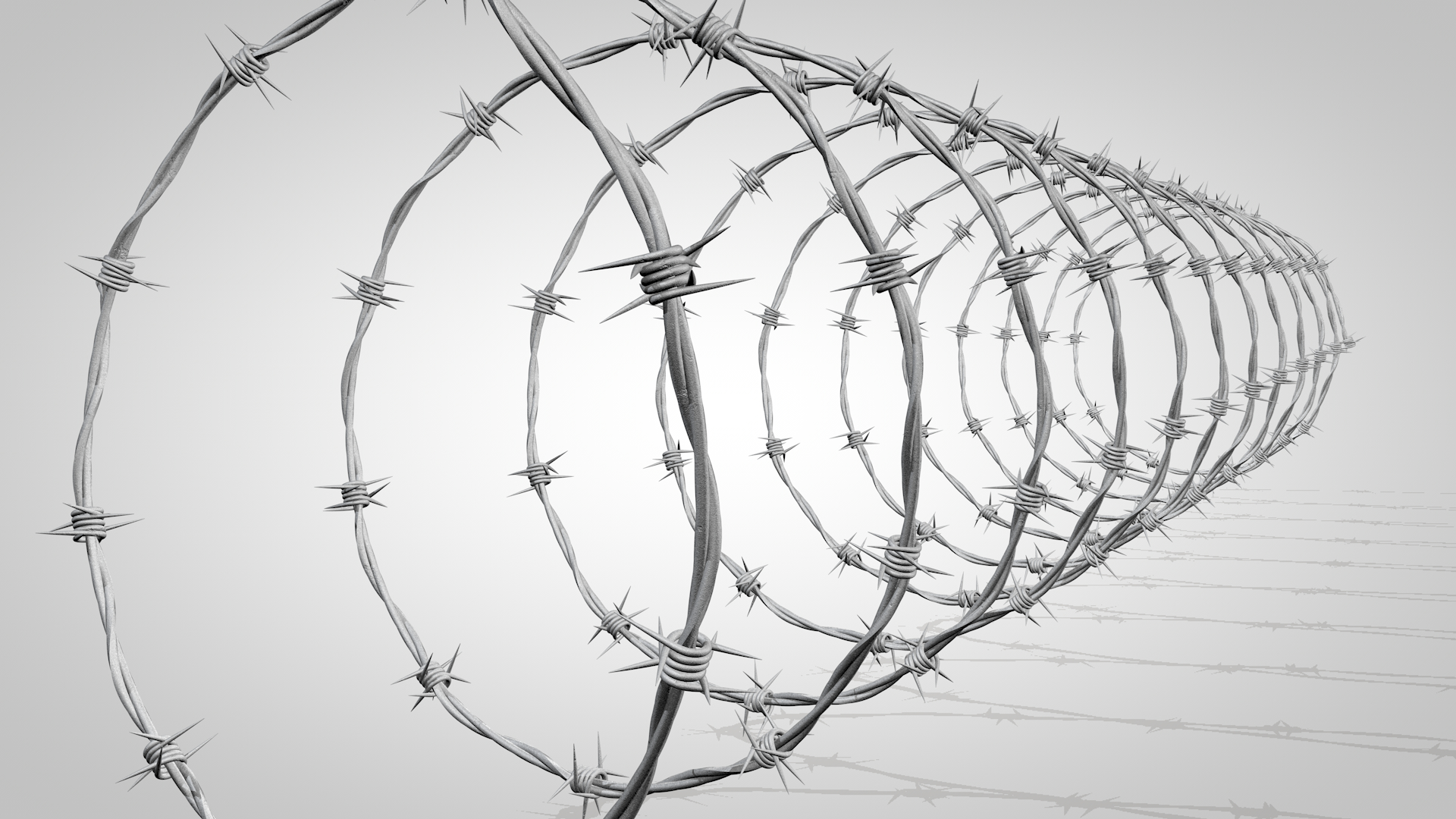 barb wire c4d