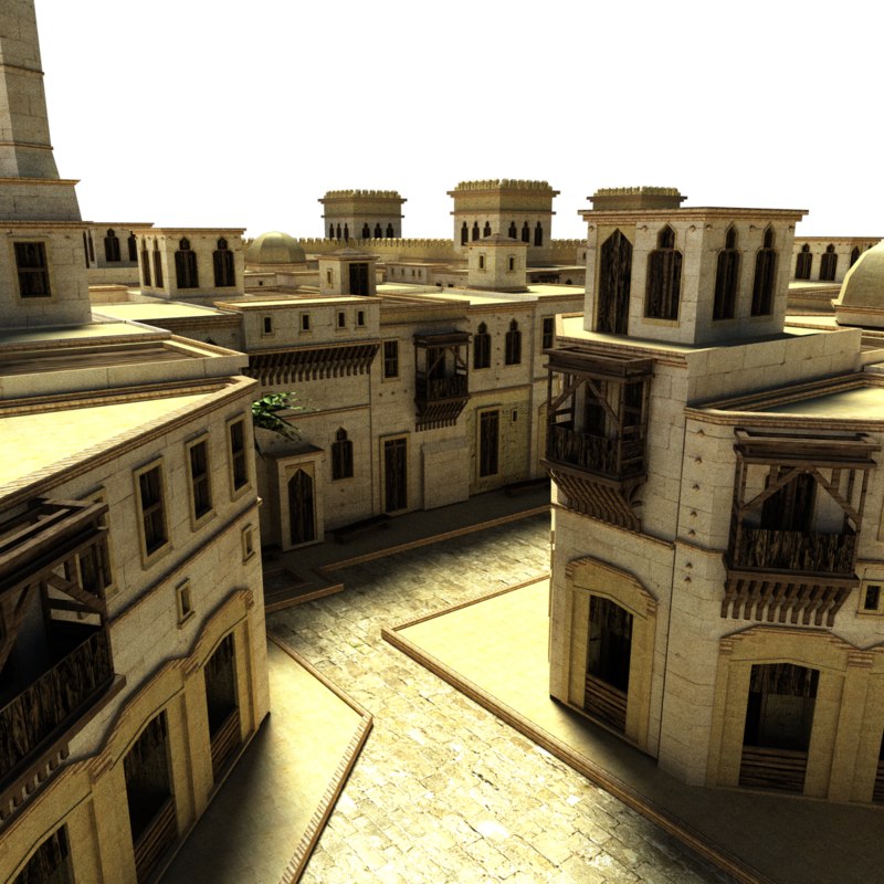 village iraq 3d model