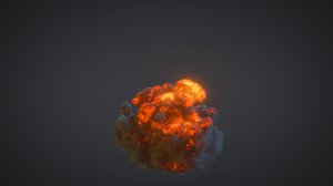 explosion effects 3d model