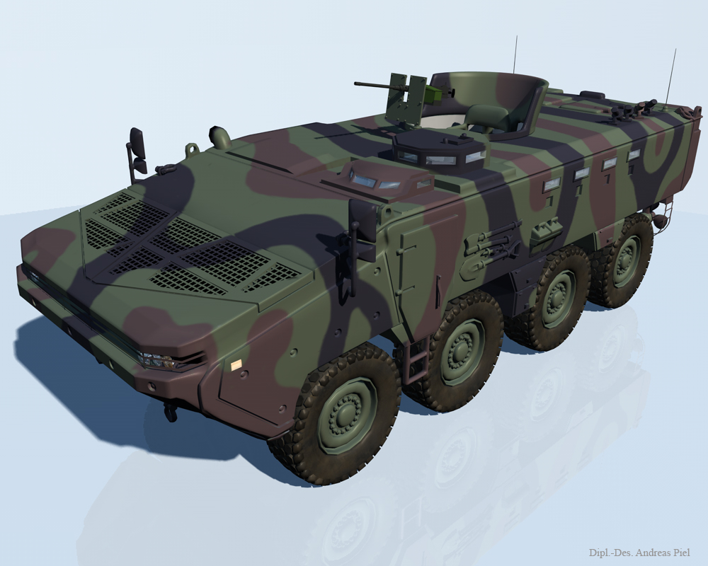 arma 8x8 apc vehicle 3d model