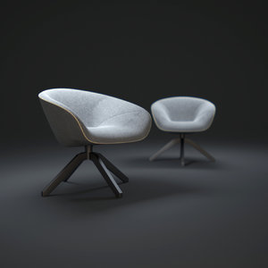 b b-mart-armchair 3d model