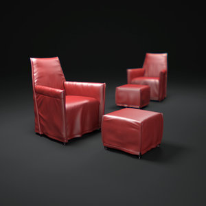 roderick-vos-ara-armchair 3d model