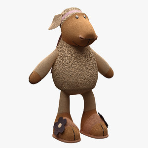 3d model toy sheep nici