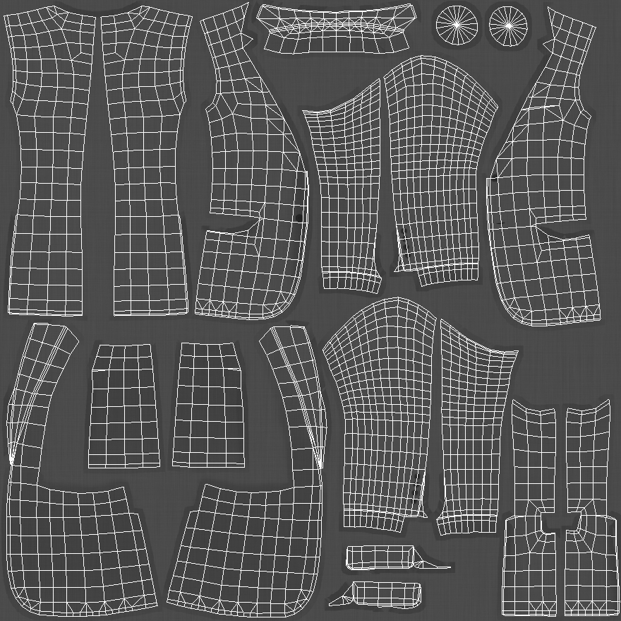 man suit characters real-time 3d model