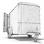 3d closed cargo trailer model