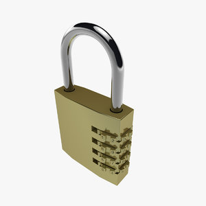 padlock lock 3d 3ds