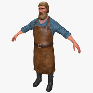 blacksmith character man max