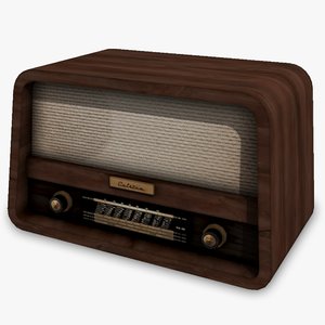 3d retro radio model