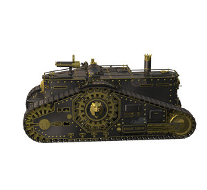 steampunk tank 3d fbx