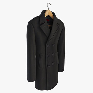 3d model men s coat