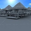 3d model island beach resort