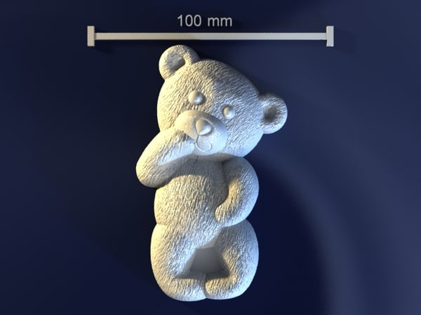 cute teddy bear 3d model