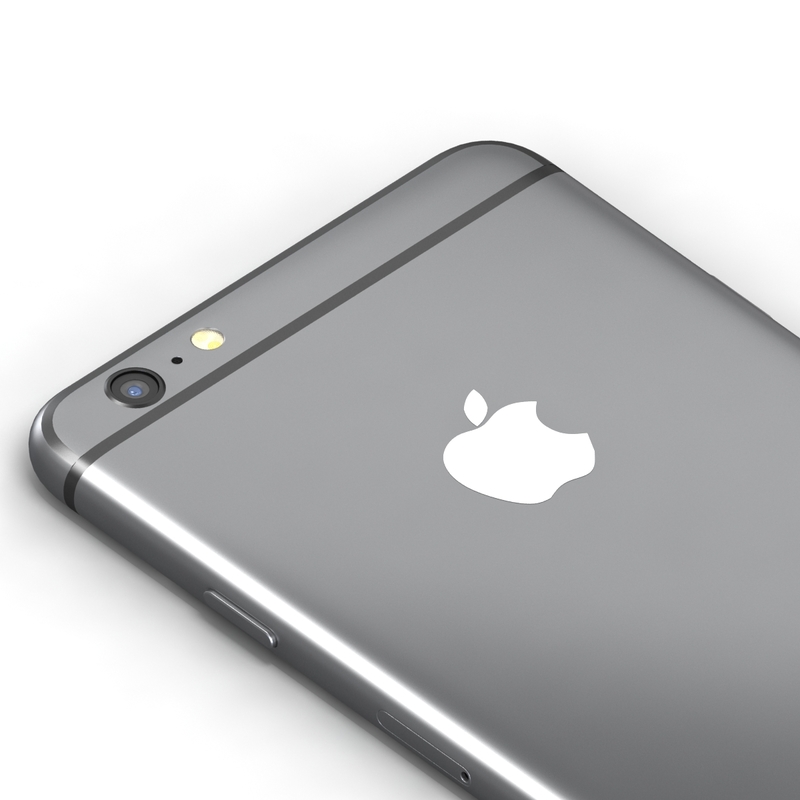 3d model iphone 6 black