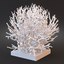 3d white coral model