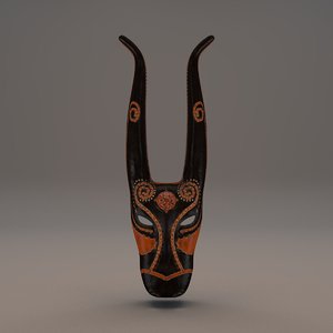 3d model of mask warriors shardanas