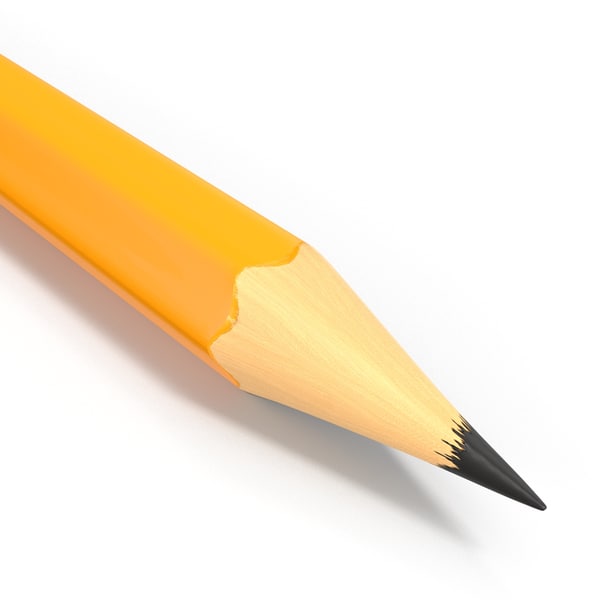 3d Model Broken Pencil