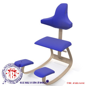 c4d ergonomic chair