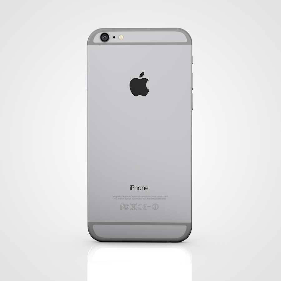 apple iphone 6和6s space grey3d模型