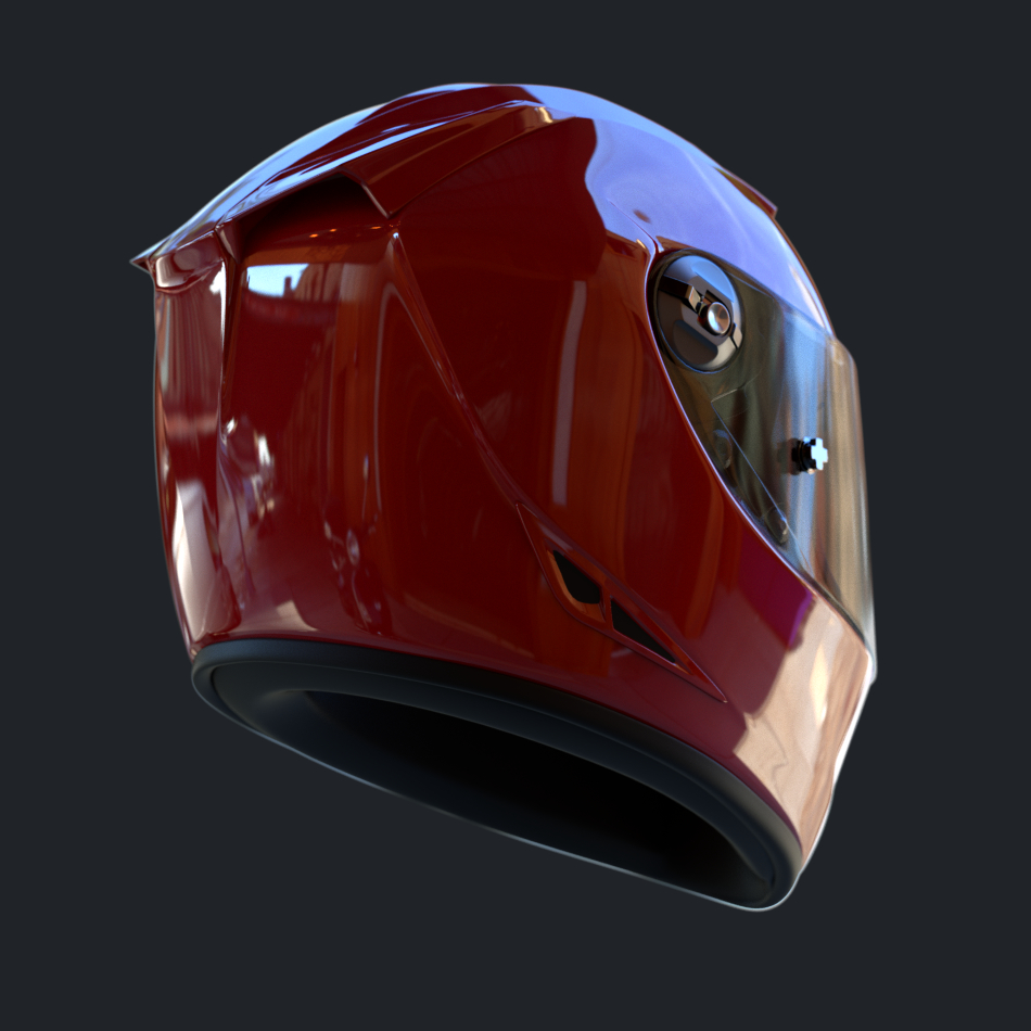 3d model motorcycle helmet airoh