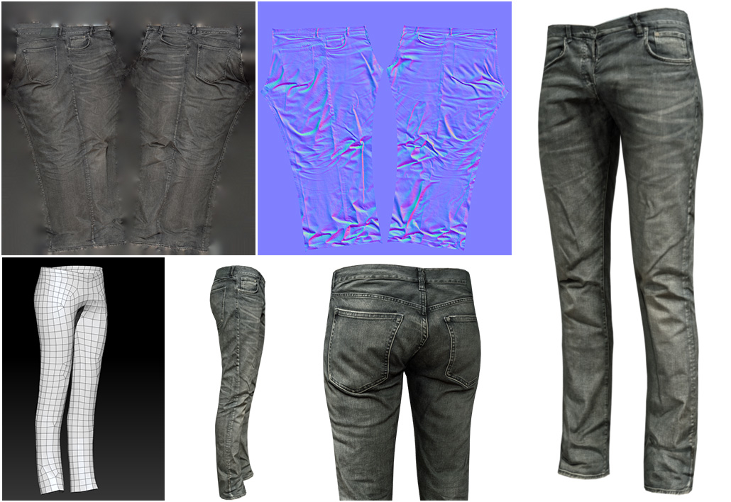 trousers realistic 3d model