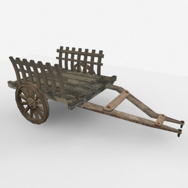 3d model bullock cart