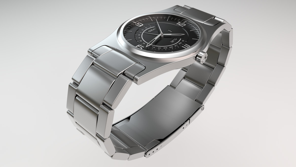 metal watch 3d model