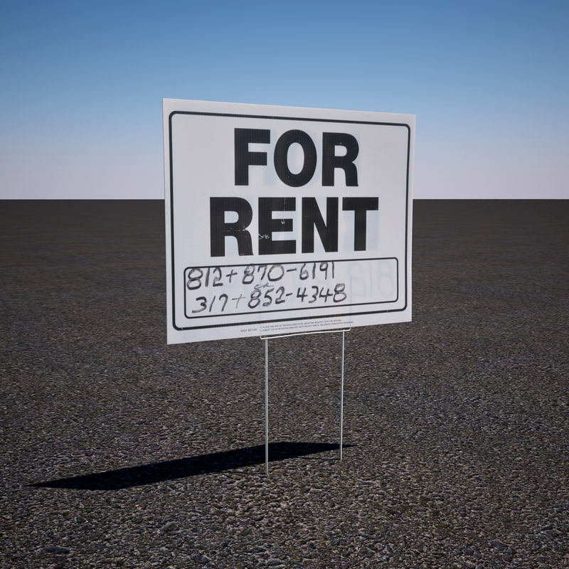 Max Rent Sign
