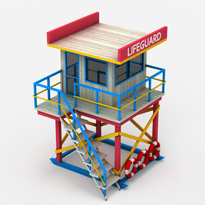 3d lifeguard tower