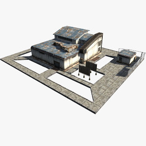3d model sci-fi building