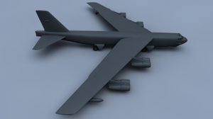 stratofortress bomber 3d model