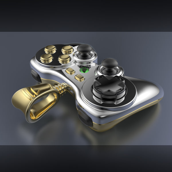 3dm gold silver gamepad