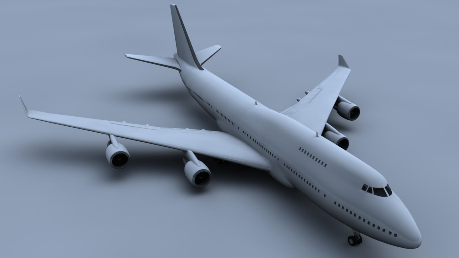 波音747-4003d模型