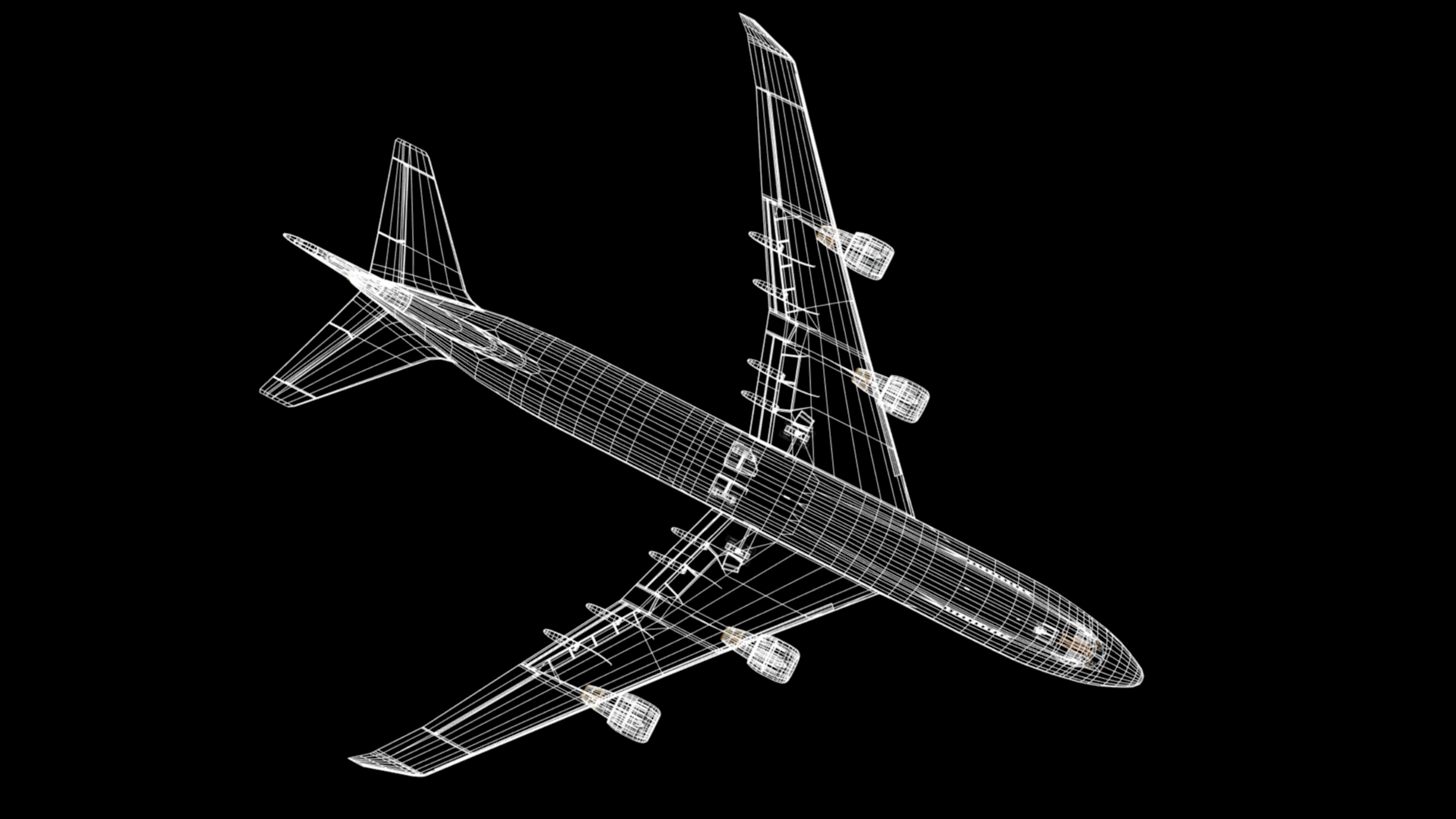 波音747-4003d模型