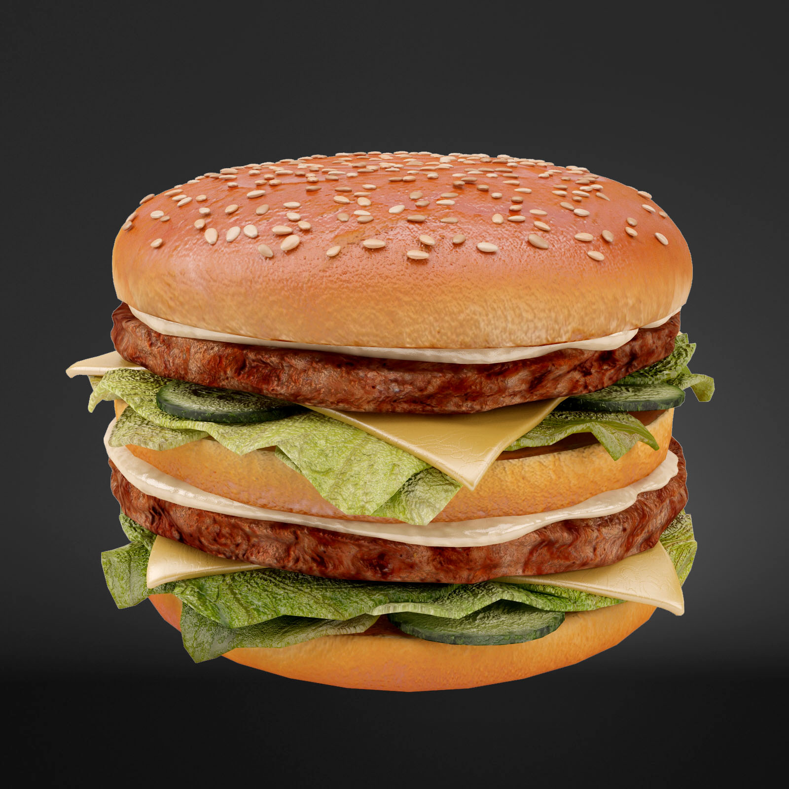 汉堡(01)3d模型 - turbosquid 853433