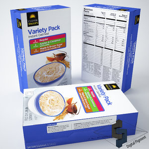 max clover valley oatmeal box