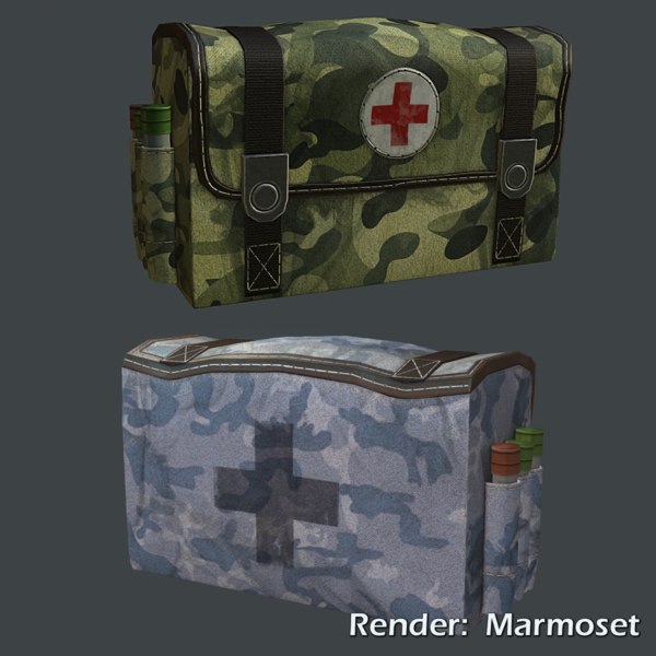 3d army medical kit model