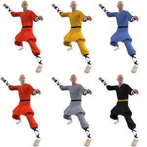 pack rigged shaolin monks max