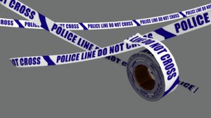 police tape 3d 3ds