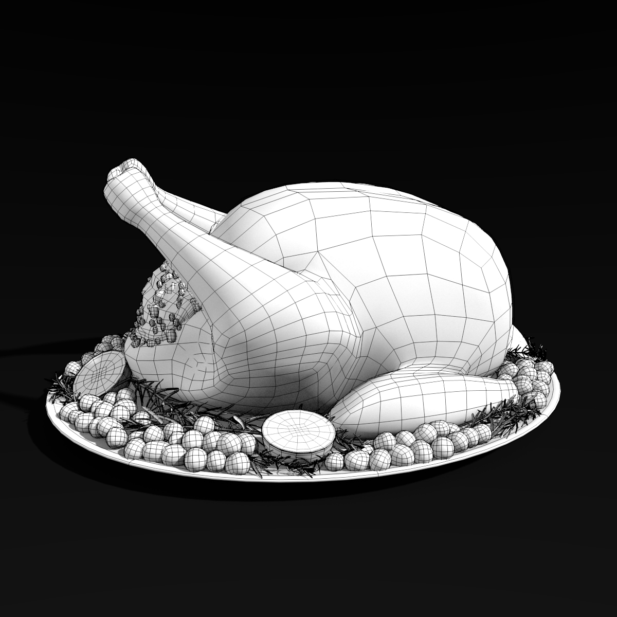 thanksgiving turkey 3d model